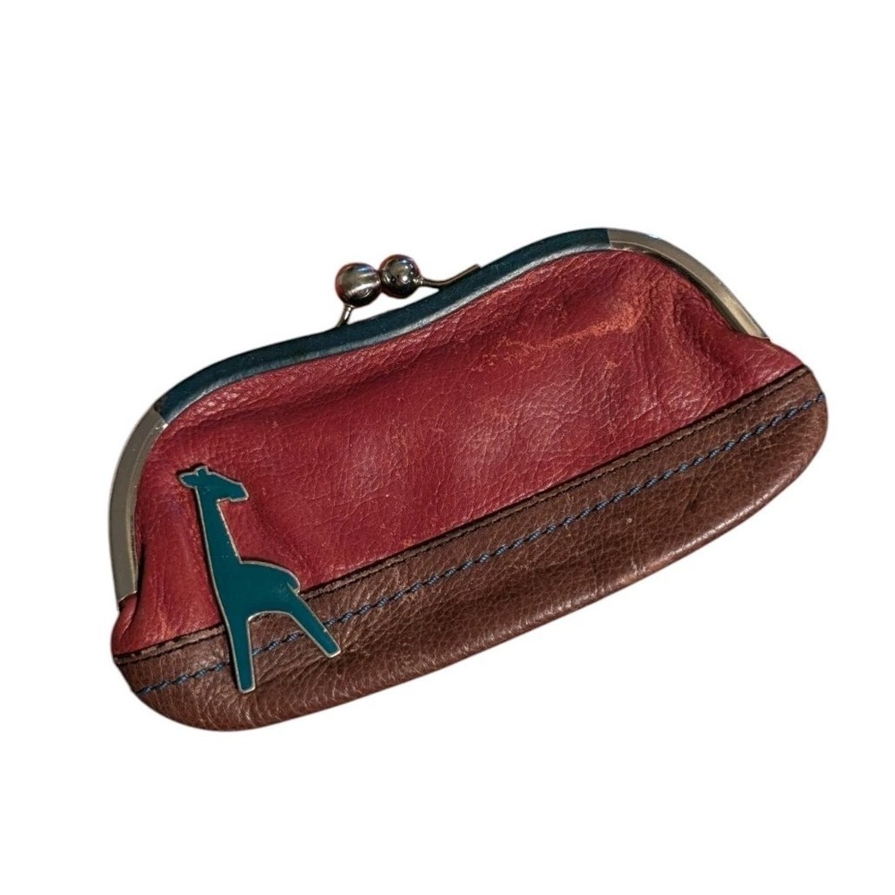 Fossil‎ Giraffe Kiss Lock Clasp Cowhide Coin Purse